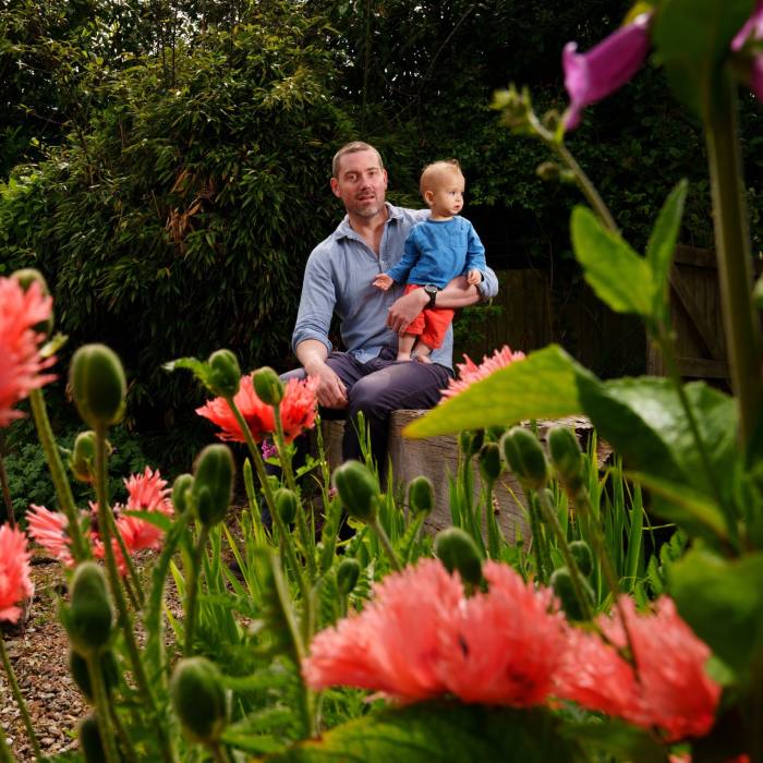 Paddy Scott and his son
